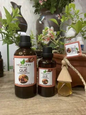 Tinh Dầu Quế 100ml ( Tặng vỏ lọ treo xe )nguyên chất đậm đặc thơm lừng :Đuổi Muỗi xông phòng
