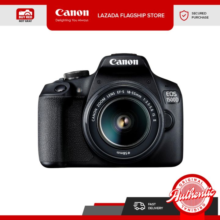 Canon EOS 1500D DSLR Camera with 18-55 IS II Lens 9AF