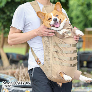 Pet Shoulder Backpack Small And Medium Dog Outdoor Specialized Comfortable Breathable Shoulder Tact-ical Backpack Medium Dog Backpack