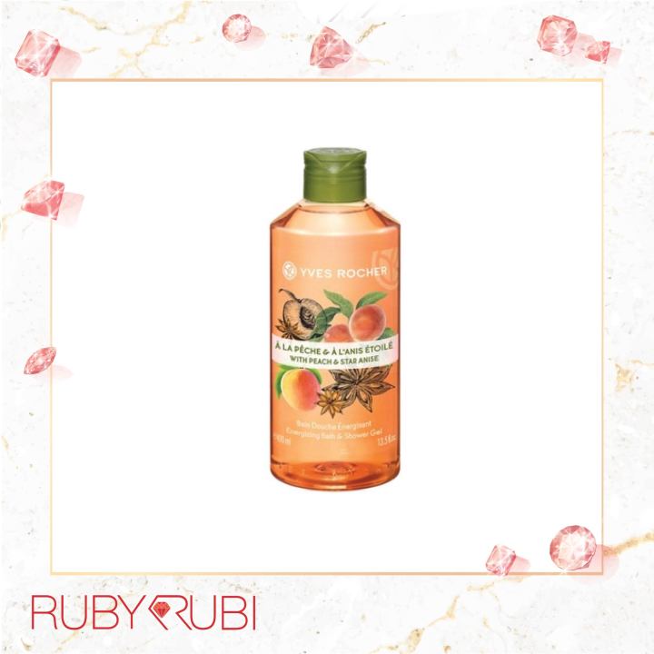 Yves Rocher Peach & Star Anise Bath & Shower Gel 400ml | Lazada