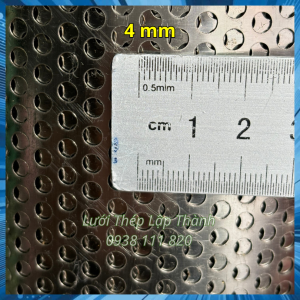 Tôn dập lỗ tròn inox 304 không rỉ sét (khổ rộng 1m 1m2) tất cả các loại lỗ lớn nhỏ
