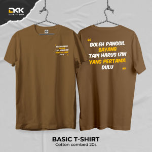 Desain Kaos Keren - Kaos Kata Pasangan Boleh Panggil Sayang Bahan Combed 20s Lembut Nyaman Standar Distro