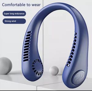 ❤️ 5 Speed Leafless Fan USB Rechargeable Portable Outdoor Hanging Neck Fan❤️ Hands free Neck Band Fan Sports Running Mini Air Cooler Summer❤️SG Seller❤️