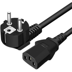 Dây nguồn PC dây nguồn laptop máy tính nồi cơm điện dài 1.5m màu đen