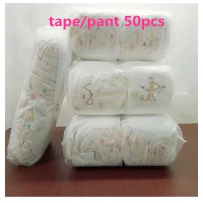 Ultra thin breathable tape diaper pants S/M/L/XL/XXL 50 PCS baby diapers