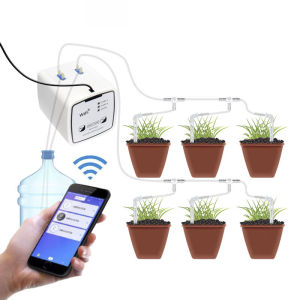 Garden Smart Automatic Watering Device Double Pump WIFI Mobile APP Remote Control Plants Drip Irrigation Watering System Kit