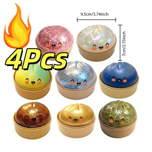 【4/2Pcs】2026 New Glitter Dumpling Squishy Stress Relief Toys dumpling squeezer squishy toys stress ball Gift