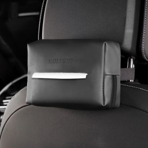Car Tissue Box Nappapi Leather Tissue Holders Tissue Pack Hanging Light Luxury Tissue Box Armrest Box Drawer Tissue Box