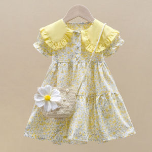 Twinkle Margie Dress Anak Perempuan Flower Set Tas Dress Summer 2025 New Nets
