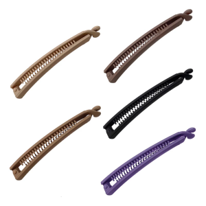 Practical Banana Hair Clip Fashion Hairpieces Matte Party Hair Accessories for Volumizing Updos Fashionable Hairdos