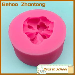 Behoo แม่พิมพ์ดอกไม้แสนสวย1ชิ้นแม่พิมพ์ทำจากเรซินแบบทำจากซิลิโคนนิ่มสำหรับทำฟองดองแม่พิมพ์สบู่และเค้กอุปกรณ์อบเค้ก