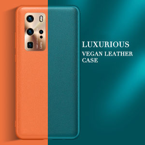 Luxury Leather Case for [Huawei P30/P30 Pro/P40/P40 Pro/P40 Lite/Mate 20/Mate 30] Ultra Thin PC Imitation Leathe Shockproof Protective Cover
