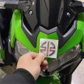2Pcs Stiker Emblem Kawasaki H2 3D Sticker Motor Timbul Decal Soft Glue Sticker Motorcycle Decoration Decal For Kawasaki Z90 H2 NINJA H2R z125 Z250 z300 Z400 z650 z750 Z900. 