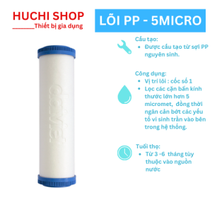 Lõi số 1 PP 5 mrc Daikiosan dùng cho tất cả máy lọc nước