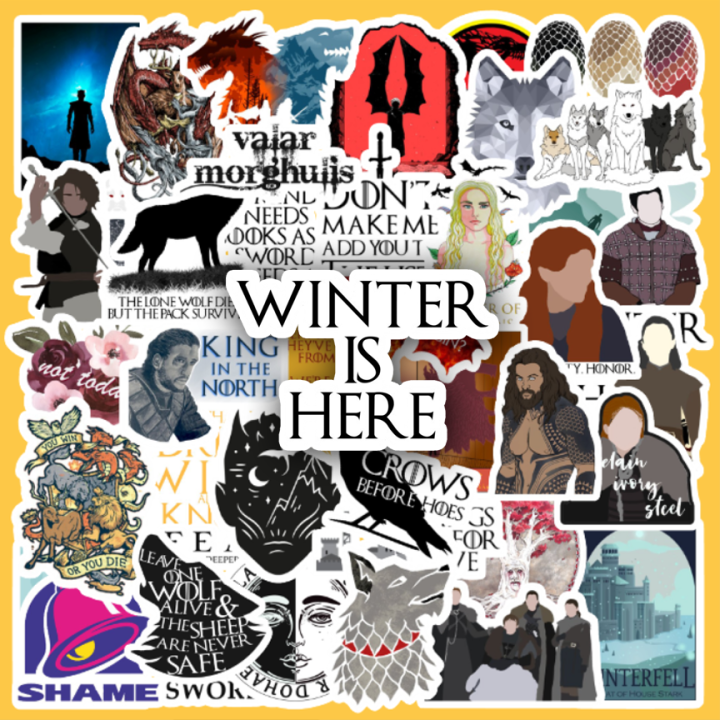 Games of Thrones 50pcs Waterproof Stickers | Lazada PH
