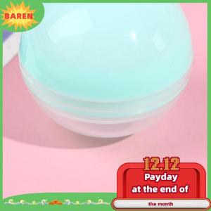 BAREN 100Pcs Plastic Empty Toy Vending Capsules Half Clear Half Color Round Ball
