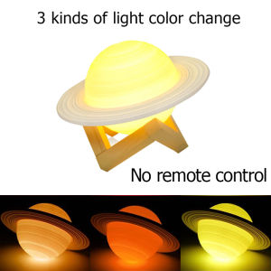 New Saturn lamp 3D printing desk lamp night light moonlight USB led bedroom bedside lamp childrens gift home decoration
