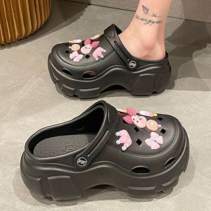 [Free Shipping] WomenS Summer Clogs Height-Increasing Beach Sandals Closed-Toe Slip-On Shoes New Style Non-Slip For Outdoor Wear