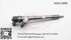 4PCS 0445110092 33800-4A000 Diesel Injector 0445110091 Fuel Nozzle for HUYNDAI 338004A000 0 445 110 091