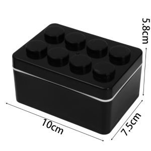 กล่องเก็บบล็อคก่อสร้างสุดสร้างสรรค์1/3ชิ้นกล่องสบู่พกพาสำหรับเดินทางพร้อมกล่องใส่สบู่พลาสติกฟองน้ำพร้อมฝาปิดกันน้ำของใช้ในบ้านและห้องน้ำ