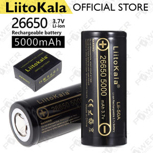spot inventory LiitoKala Lii-50A 26650 5000mAh Battery 3.7V Li-ion Rechargeable  High discharge LED Flashlight Torch Light