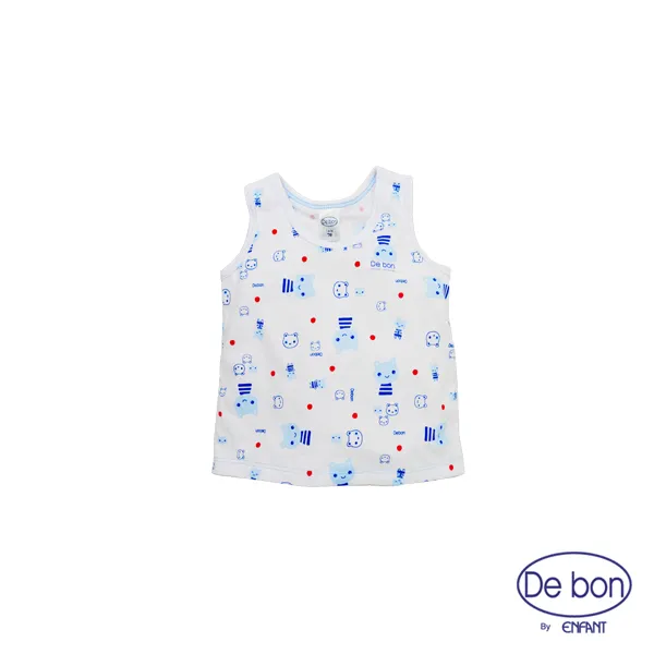 เสื้อผ้า เสื้อกล้ามเด็กเล็ก de bon by Enfant ผ้ายืดพิมพ์ลายน่ารัก สำหรับ 3 เดือน - 2 ขวบ (มี 3 ลายให้เลือก)