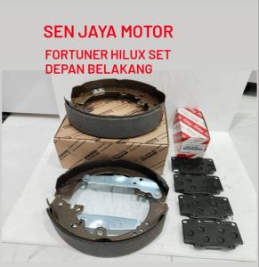 BRAKE PAD BRAKE SHOE FORTUNER HILUX KAMPAS REM SET DEPAN BELAKANG FORTUNER LAMA HILUX VIGO