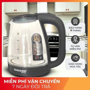 Ấm siêu tốc GUGKOO ST16 dung tích 2L- Ấm đun siêu tốc thủy tinh công suất 1500w lỗi đổi mới trong 7 ngày