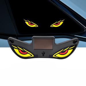 K0Y9VB4G Solar Powered Solar Demon Eye Light LED Wireless Vehicle Signal Lights Safety Signal Lamp Suction Cup Car Neon Light Car Interior