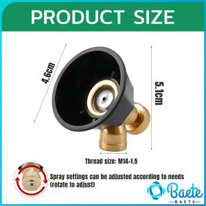 Baete Agricultural High-Pressure Spray Nozzle Atomization Copper Sprinkler Head Swirling Sprayer 1Pc