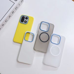 For OnePlus 15 Case Fashion Hard PC Blue MagSafe Protective Back Cover Case For OnePlus 15 15R 13 13T 13S Phone Shell