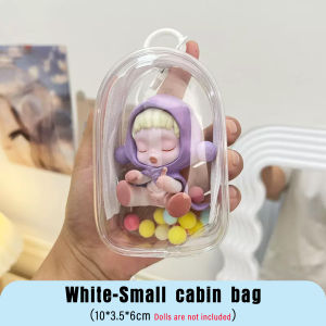 1pc Portable Travel Organizer for Chargers Cables & Earbuds - PVC Storage Bag with Doll Display Feature