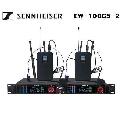 Sennheiser EW100G5 / EW100G5-2 / EW200G5 / EW200G5-4 Wireless Microphone 200m Reception Range 4-Channel High-Gain Antenna IR Auto Frequency Tuning Adjustable Frequency Handheld & Headworn Microphone