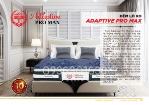 [DCLKM100- voucher 100k]Đệm lò xo túi Adaptive promax cao 28cm nâng đỡ tối ưu thoáng mát kháng khuẩn