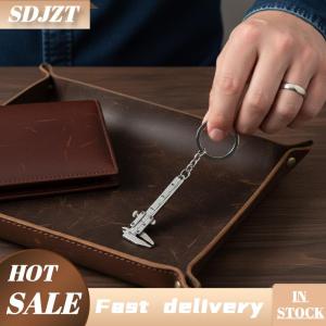 SDJZT Xách tay mini đồ trang sức đo kim loại Cai Trị & Mini Vernier Caliper KEYCHAIN-công cụ tự làm cho các phép đo chính xác