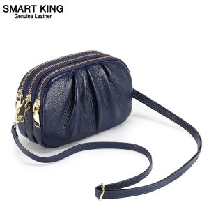 Smart King New Fashion Small Sling Shoulder Bag For Women Genuine Cow Leather Elegant Simple Crossbody Ladies Girl Soft Crossbody
