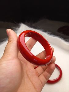 Vòng bản san hô đỏ sẵn ni 50-60mm