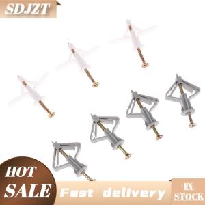 SDJZT 20Pcs Expansion Drywall Anchor Kit With Screws Self Drilling Wall Home Pierced