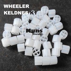 Kaldness Kaldnes K1 WHEELER 1 Liter Pesu Media Filter MBBR Kolam Aquarium Akuarium