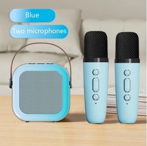 Wireless Mini Karaoke Portable Speaker Bluetooth Microphone K12 Family Gathering Outdoor Camping Entertainment Karaoke Speaker