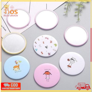 Cermin Bulat Karakter Kaca Cermin Make Up Mini Kaca Travelling Motif Lucu Kaca Mini Travel Size