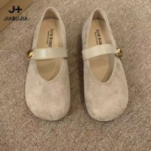 Free Shipping WomenS Shoes 2026 New Spring Flat Non-Slip Round-Toe Shallow Versatile Single Shoes With A Single Strap