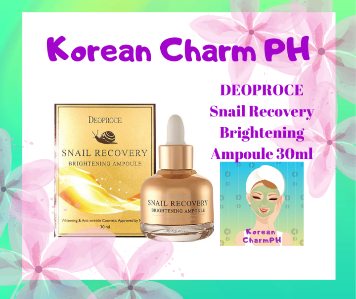 DEOPROCE Snail Recovery Brightening Ampoule 30ml | Lazada PH