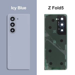 For Samsung Z Fold5 Fold6 5G Glass Battery Cover Rear Door Housing Panel Case Camera Parts For Z Fold 5 6 Battery Cover