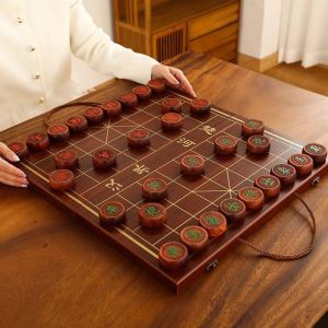 Chinese Chess Board Game Set Board Games For Family Chess Board Carrom Board Full Set High-Grade Wooden 中国象棋