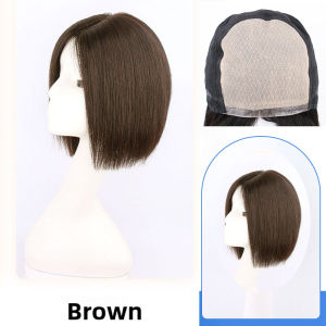 30/45cm 100% Human Hair Wigs For Women Short Wig Hair Modern Style Full Machine Wig Fashion Type For Female