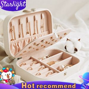 COD Starlight Kotak Tempat Perhiasan Travel Jewelry Box Penyimpanan Anting Kalung Gelang Cincin Emas Portable / Tempat Perhiasan Aksesoris HDK309
