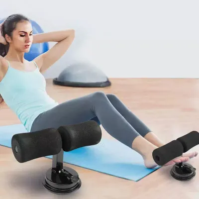 Sit Ups Push-ups Assistant Device Fitness Exercise Equipment Home Gym Bodybuilding Tools (BLACK)