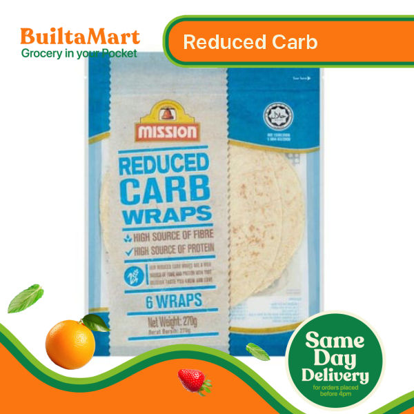 Mission Wraps [Reduced Carb] Tortilla 6pcs (270g) | Lazada Philippines