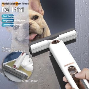 ALAT PEL MINI PORTABLE LIPAT MOP PEMBERSIH RUANGAN /KACA CLEANING TOOL AN